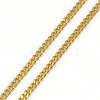 Trendy Unisex 201 Stainless Steel Twisted Chain Necklaces NJEW-L043-44G-2