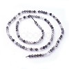 Natural Black Rutilated Quartz Beads Strands G-F619-10B-3mm-2