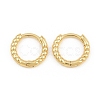 Brass Huggie Hoop Earrings KK-CBA8324-18D-G-5