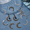 40Pcs 2 Styles Tibetan Style Alloy Pendants TIBE-SC0001-70-5