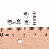 Tarnish Resistant 201 Stainless Steel Bead Spacer Bars STAS-R064-41-4