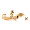 Ring 304 Stainless Steel Stud Earrings EJEW-U003-32G-2