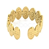 304 Stainless Steel Oval Open Cuff Ring for Women LS-RJEW-S406-01G-03-3