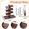 Wood Watch Organizer Display Tower Stands with Tray ODIS-WH0078-60-3