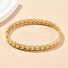 304 Stainless Steel Hinged Bangles for Women AJEW-P127-26G-2