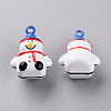 Baking Paint Brass Bell Pendants KKB-S002-015B-2