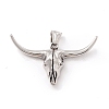 Tibetan Style 304 Stainless Steel Pendants STAS-P305-41AS-1