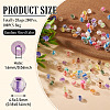 2Bags 200Pcs Transparent Glass Beads GLAA-TA0003-44I-3