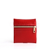 Square PU Leather Jewelry Gift Zipper Bags PW-WGB98FA-03-1