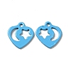 Spray Painted 201 Stainless Steel Charms STAS-G304-15B-1