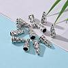 Tibetan Style Alloy Bead Cone X-TIBEB-00821-AS-R-6