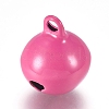 Baking Paint Iron Bell Pendants IFIN-WH0052-03I-2