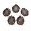 Zinc Alloy Pendant Settings for Cabochon & Rhinestone LS-PALLOY-A15289-AB-LF-2