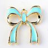 Bowknot Alloy Enamel Pendants X-ENAM-Q033-22A-2