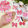 16Pcs 8 Styles Computerized Embroidery Cloth Self Adhesive Patches PATC-HS0001-05-3