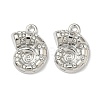 Alloy Crystal Rhinestone Pendants FIND-G108-04G-P-1
