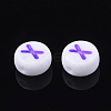 Initial Acrylic Beads OACR-E001-20X-2