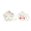 Electroplate Transparent Glass Beads Strands EGLA-N055-03A-11-3