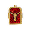 304 Stainless Steel Enamel Pendants STAS-OY004-78G-1