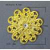 Brass Vintage Filigree Findings X-KK-B554-G-1