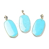 Synthetic Blue Turquoise Pendants G-K338-05E-1
