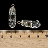 Transparent Resin Rhinestone Pendants RESI-Q021-01C-3