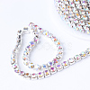 Brass Rhinestone Strass Chains CHC-T001-SS14-02S-2