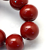 Baking Paint Pearlized Glass Pearl Round Bead Strands HY-Q330-8mm-35-3