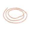 Electroplate Glass Beads Strands EGLA-F149-PL-02-4