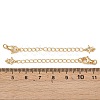 Brass End with Chains KK-H524-19G-3