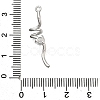 Brass with Cubic Zirconia Pendants KK-Q048-02P-3