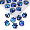 Electroplated Glass Charms EGLA-N006-015C-2