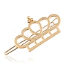 Crown Zinc Alloy Ponytail Hairpins PW-WG42090-04-1