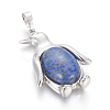 Natural Dyed Lapis Lazuli Pendants G-L512-A16-2