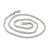 Non-Tarnish 304 Stainless Steel Wheat Chain Necklaces NJEW-I245-08B-P-2