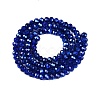 Transparent Electroplate Glass Beads Strands LS-EGLA-Q131-01A-01-2