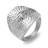 Non-Tarnish 304 Stainless Steel Wide Band Rings for Women RJEW-P095-03P-1