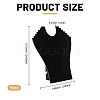 4Pcs Bust Shaped Velvet Necklace Display Stands ODIS-CA0001-34-2