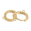 Rack Plating Brass Hoop Earring Findings KK-S374-03G-2
