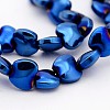 Electroplate Non-magnetic Synthetic Hematite Bead Strands G-J286-05F-1