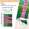 12 Skeins 6-Ply Polycotton(Polyester Cotton) Embroidery Floss DIY-CY0002-94A-2