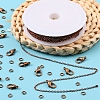 DIY 3m Brass Cable Chain Jewelry Making Kit DIY-YW0005-75R-5