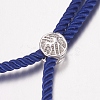 Nylon Twisted Cord Bracelet Making X-MAK-F019-03P-2
