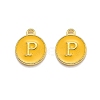 Golden Plated Alloy Enamel Charms ENAM-Q437-13P-1