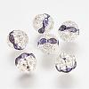 Brass Rhinestone Beads RB-A011-8mm-26S-1