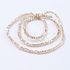 Electroplate Glass Beads Strands EGLA-F121-HR-B02-2