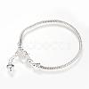 Brass European Style Bracelet Making MAK-R011-03S-1