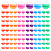 Plastic Round Vending Machine Egg Capsules AJEW-WH0609-530B-1