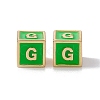 Rack Plating Brass Enamel Beads KK-B060-04G-02G-2