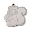 Non-Tarnish 201 Stainless Steel Pendants STAS-C095-11P-1
